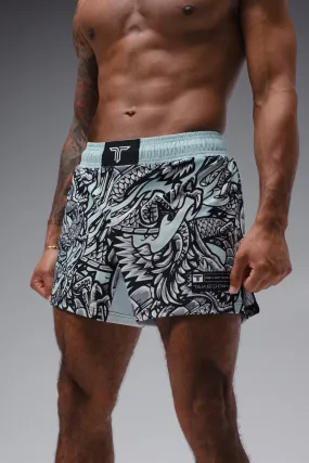 Iron Dragon Fight Shorts (5"&7“ Inseam) - Mint