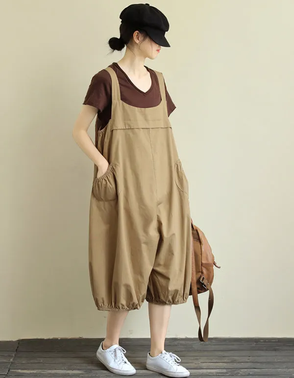 Khaki Oversize Women Jumpsuit Women