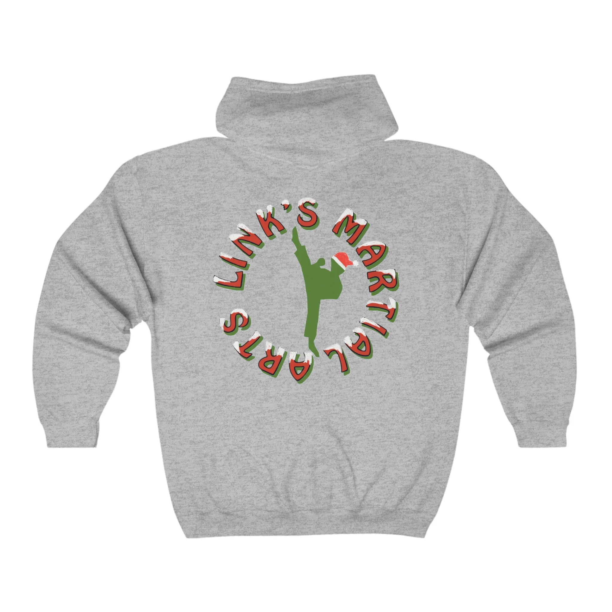 Link's Martial Arts Holiday Logo Unisex Full Zip Hooded Sweatshirt