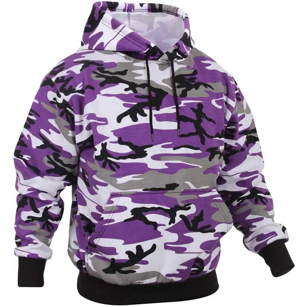 Mens Camouflage Pullover Hooded Sweatshirt (5 color choices)