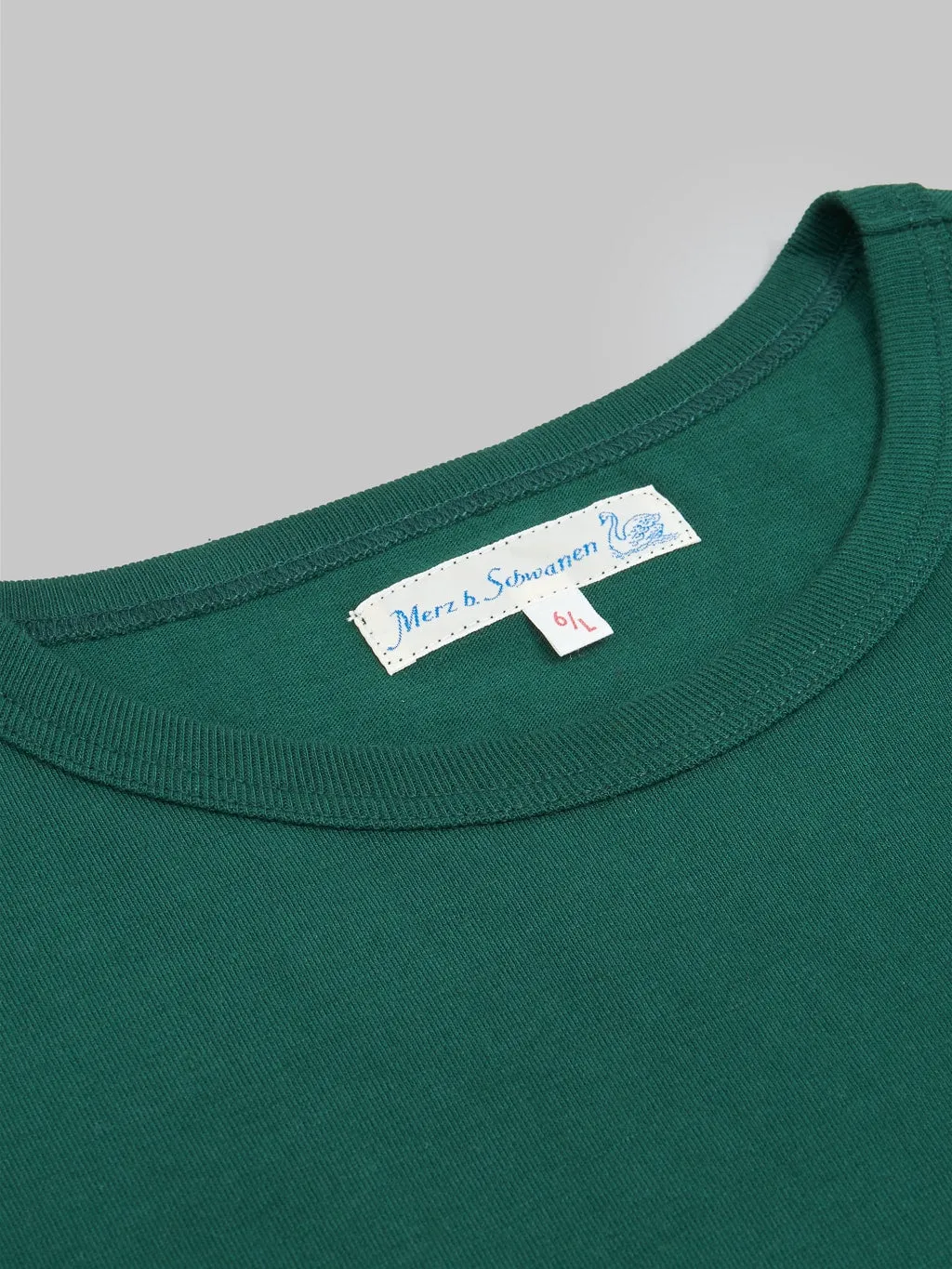 Merz b. Schwanen 1950s 5.5oz Loopwheeled Classic Fit T-Shirt Classic Green