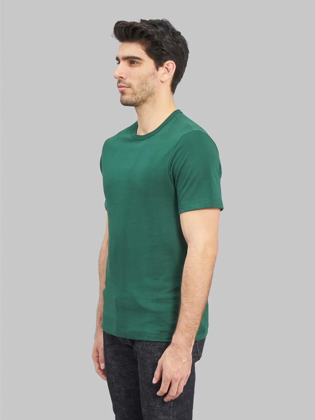 Merz b. Schwanen 1950s 5.5oz Loopwheeled Classic Fit T-Shirt Classic Green