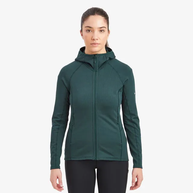 Montane Women's Protium Hooded Fleece Jacket - Deep Forest