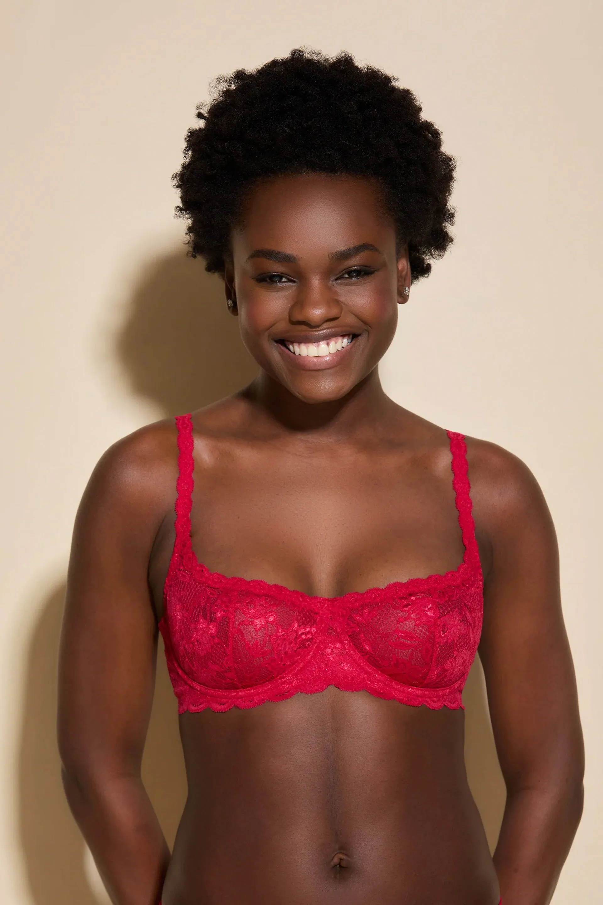 Never Say Never Balconette Bra Mystic Red