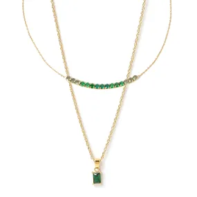 Ombre Necklace Stack - Emerald