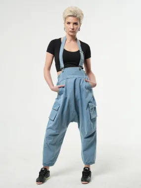 Oversized Light Denim Jumpsuit