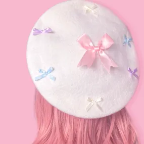 Pastel Bow Beret