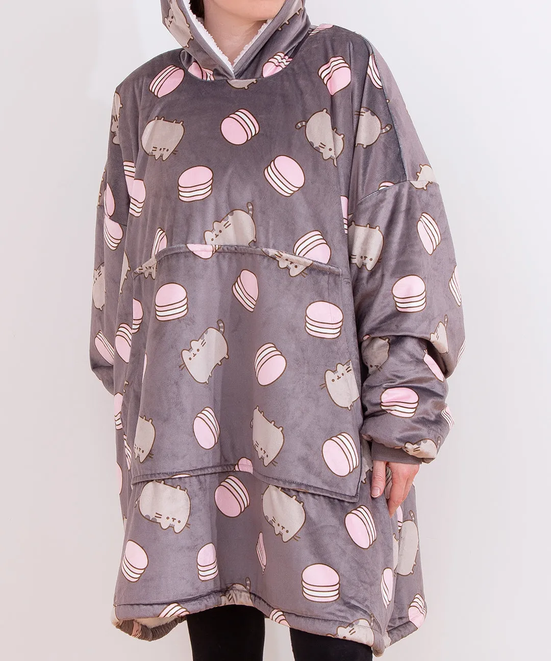 Pusheen Macaron Wearable Blanket Hoodie