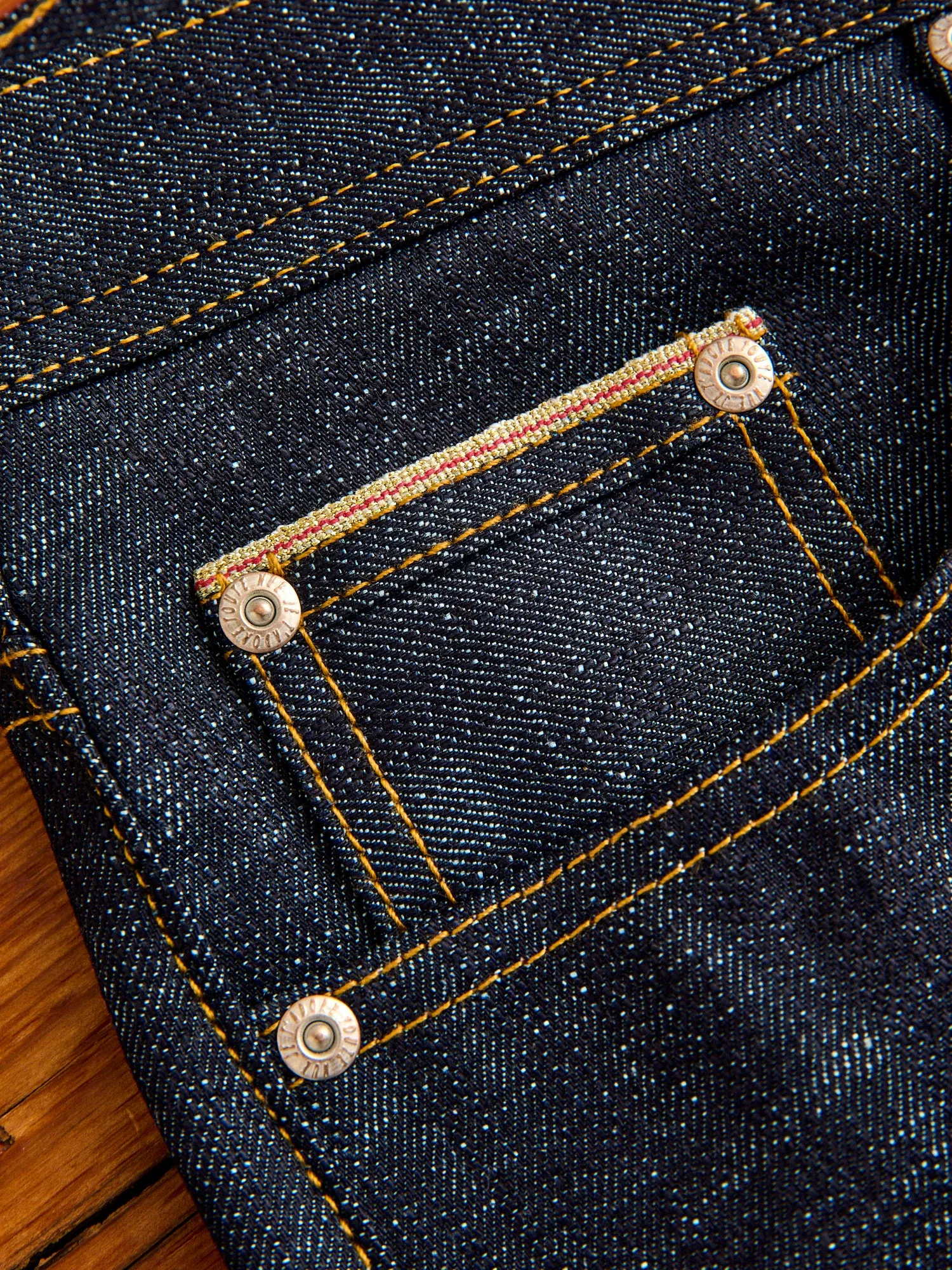 "Chinese New Year Indigo Dragon" 12.5oz Selvedge Denim - Weird Guy Fit