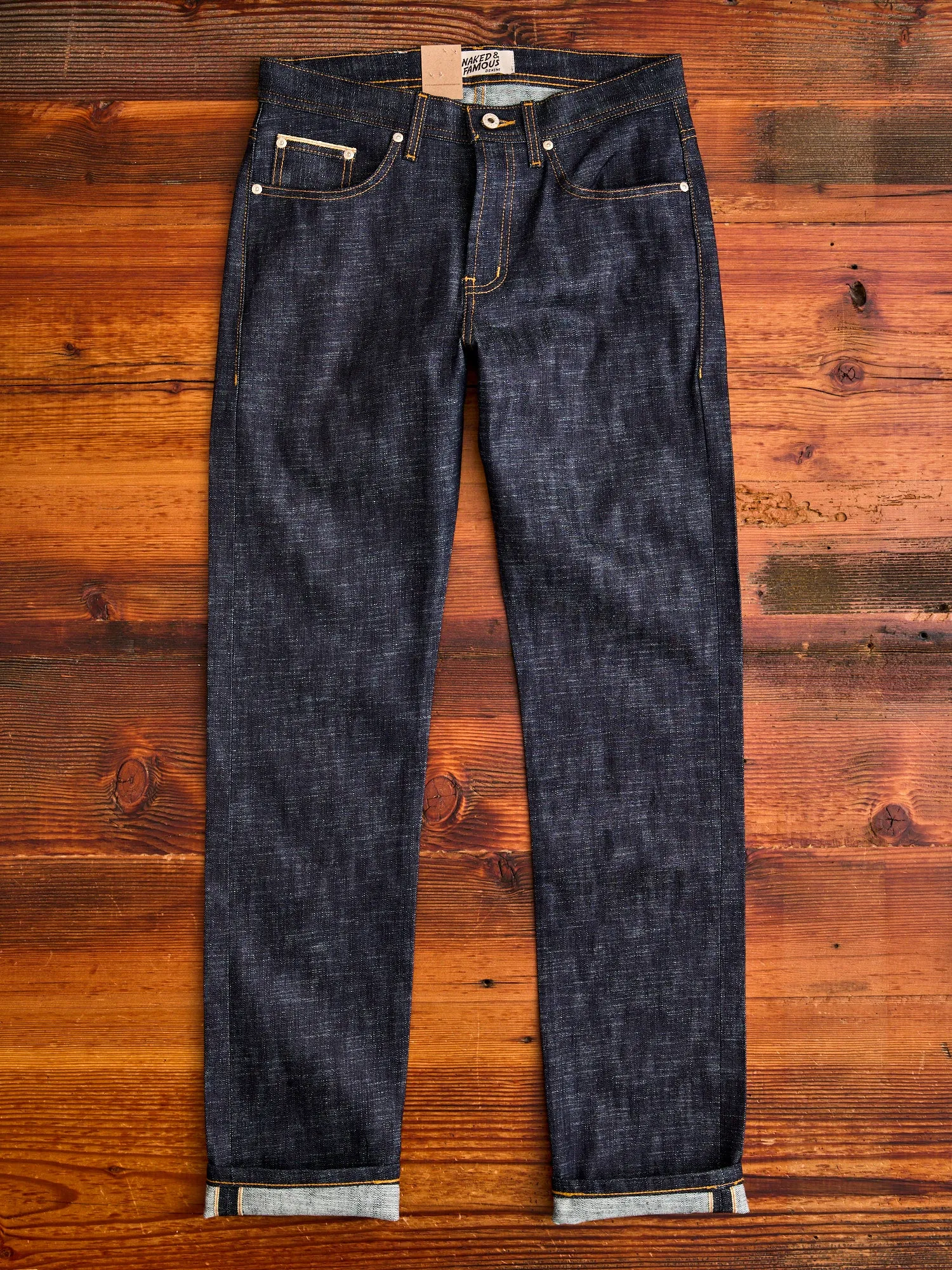 "Chinese New Year Indigo Dragon" 12.5oz Selvedge Denim - Weird Guy Fit