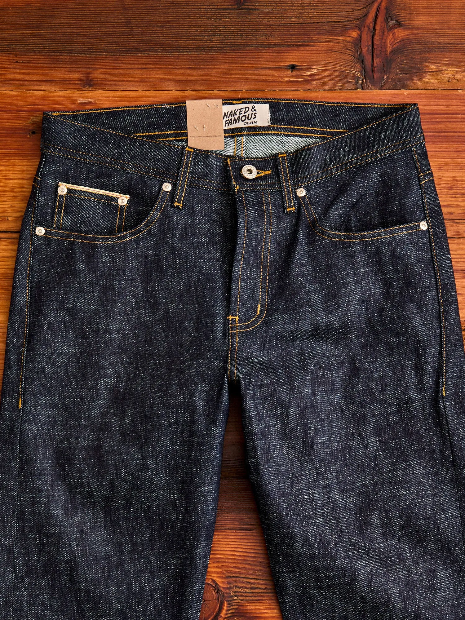 "Chinese New Year Indigo Dragon" 12.5oz Selvedge Denim - Weird Guy Fit