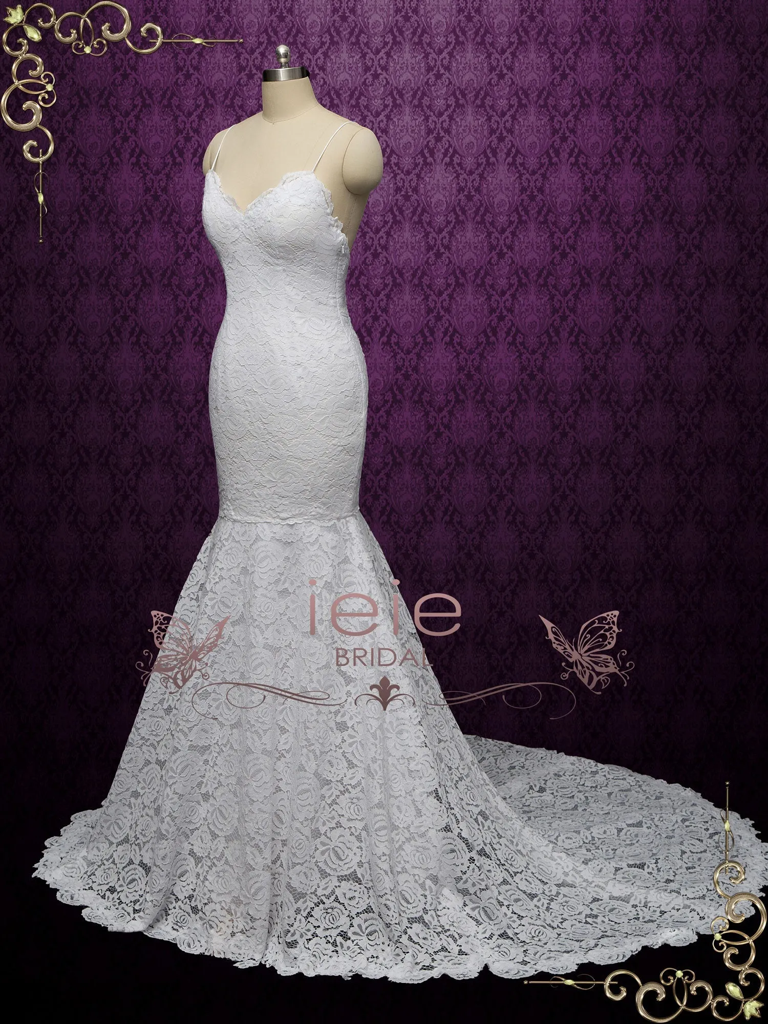 Ready to Wear Boho Lace Mermaid Wedding Dress KYLEE