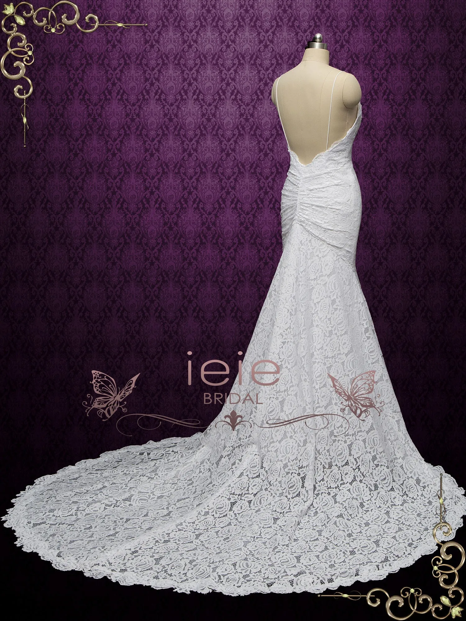 Ready to Wear Boho Lace Mermaid Wedding Dress KYLEE