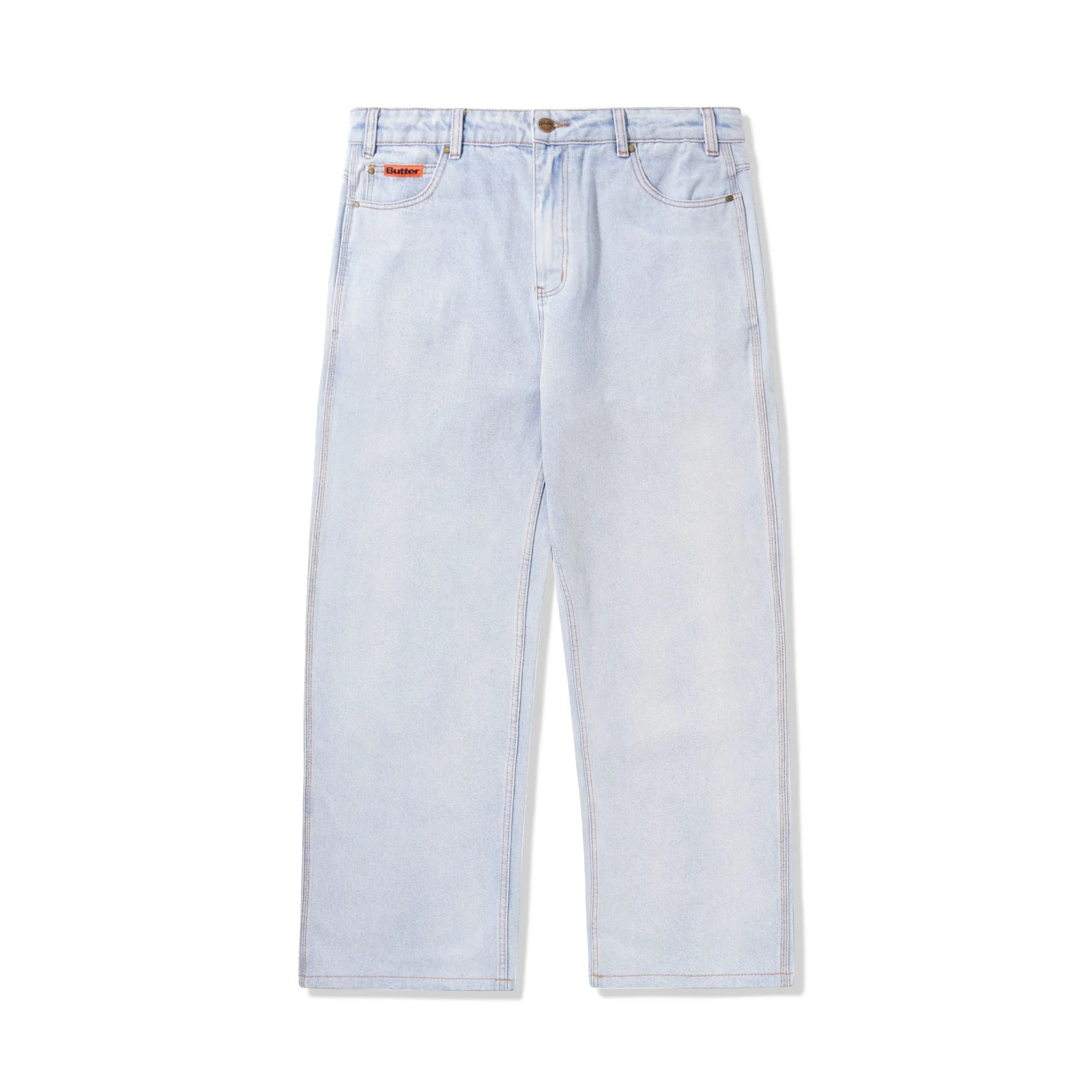 Relaxed Denim Jeans, Light Blue