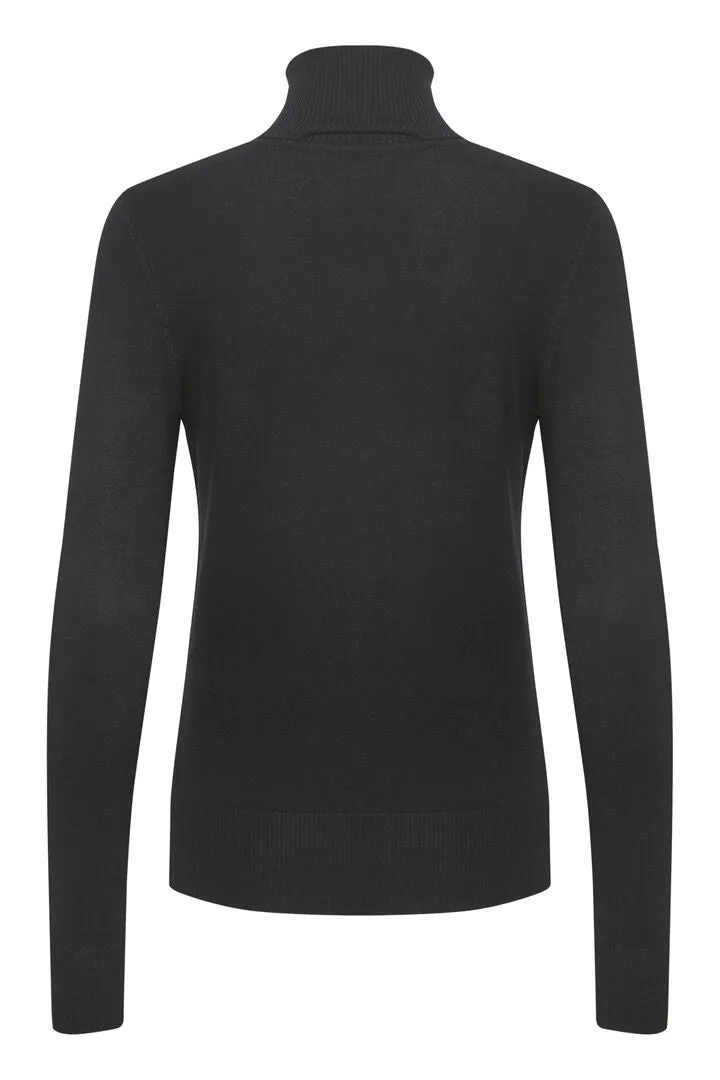 Saint Tropez Mila Rollneck Pullover Black