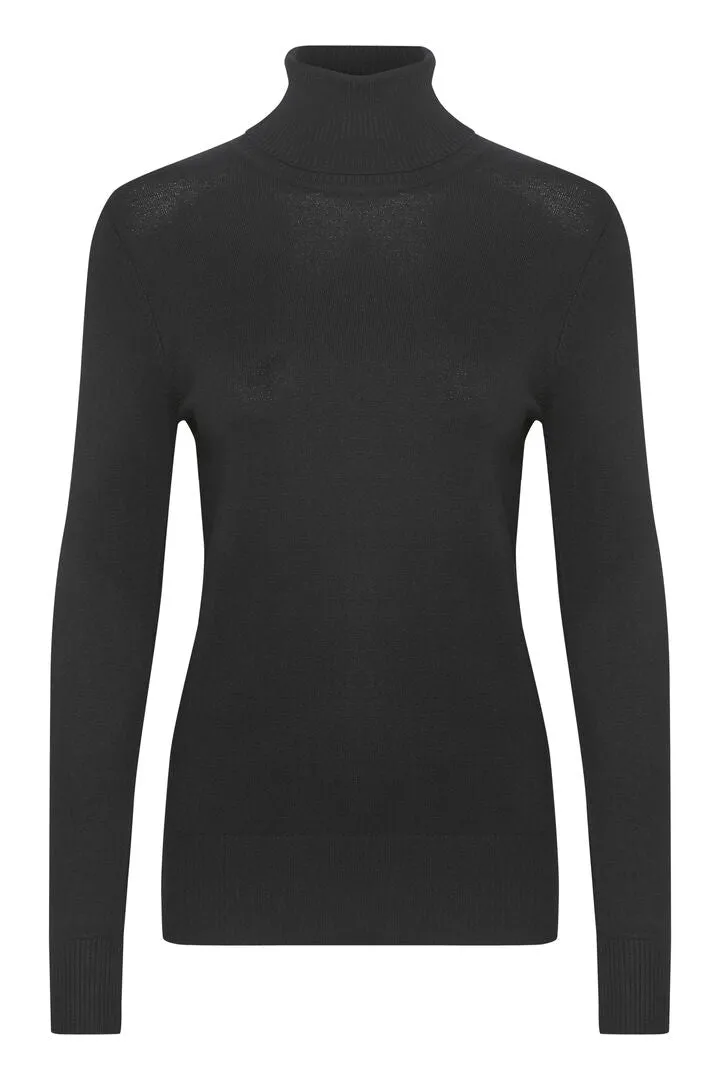 Saint Tropez Mila Rollneck Pullover Black