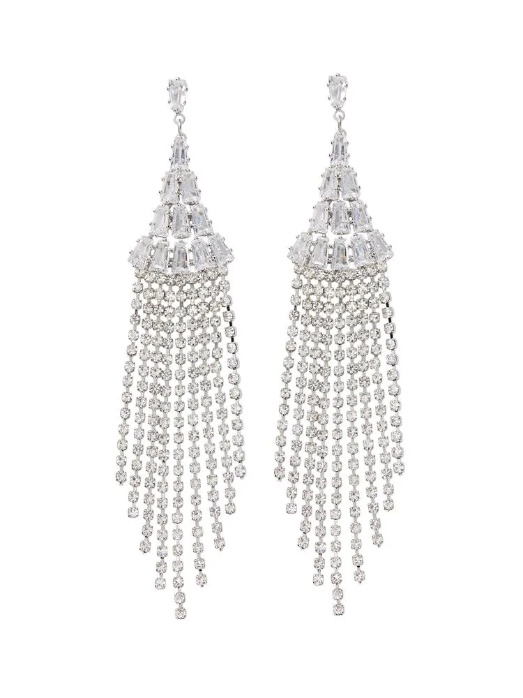 Sia Silver Chandelier Earrings