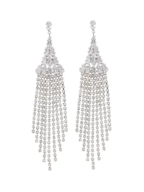 Sia Silver Chandelier Earrings