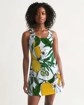 SMF Lemon Olives Feminine Racerback Dress