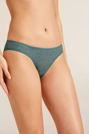 Soft Stretch Recycled Lace High Leg Brief