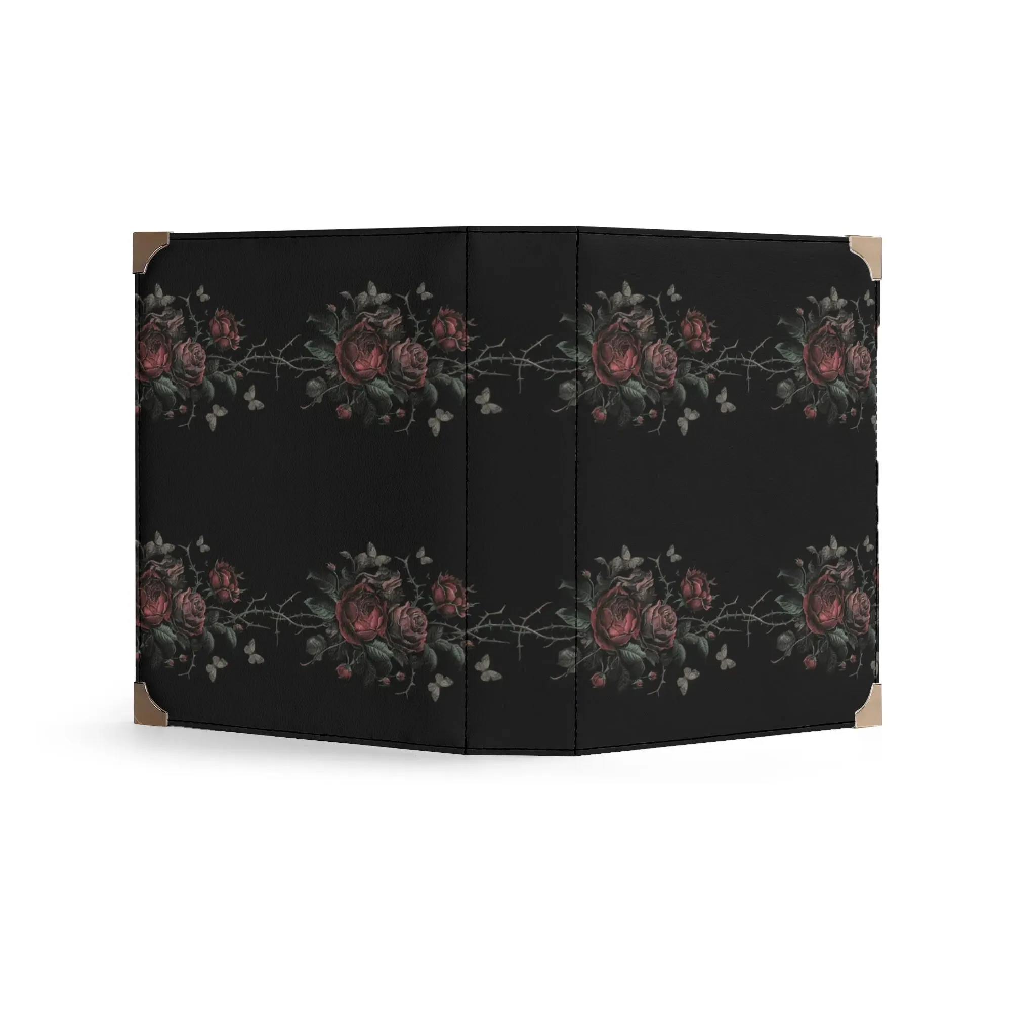 Vampire Art Dark Academia Book Cover Crossbody Bag - Goth Roses