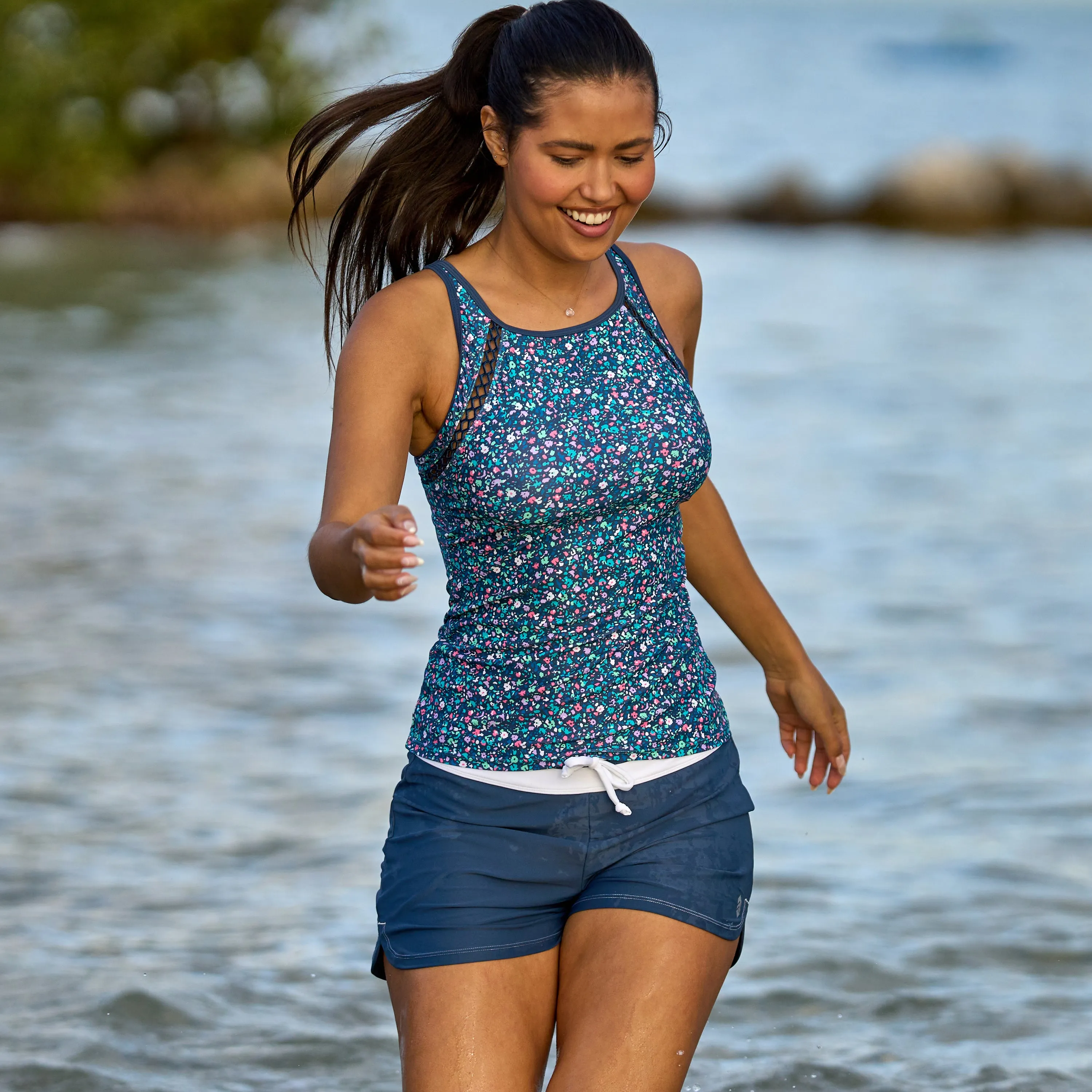 Women's Drawstring Swim Short